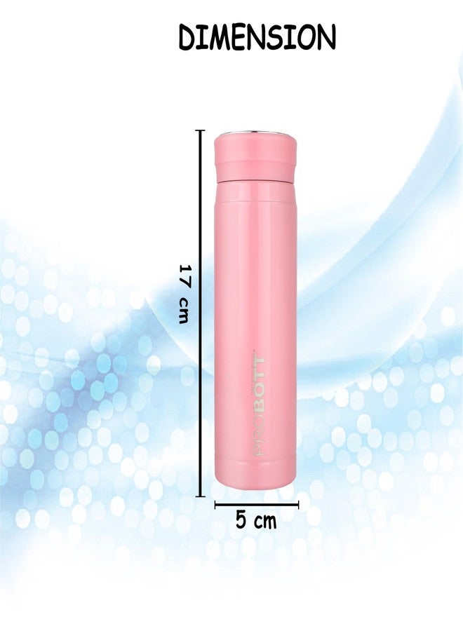 Probott Wow 240ml Stainless Steel Vacuum Insulated Flask for Kids | Perfect Water Bottle for Baby, Pink | Wide Mouth | Easy to Open & Carry | Hot & Cold | Perfect for Toddlers | Leakproof - Image 4